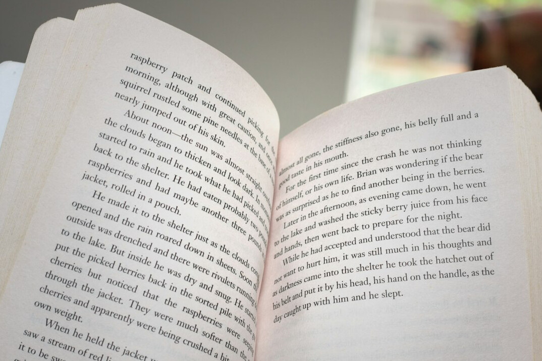 suspenseful book pages